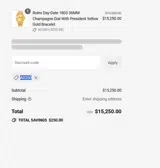 OMI Jewelry coupon verification screenshot
