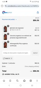 MAG15 coupon verification screenshot