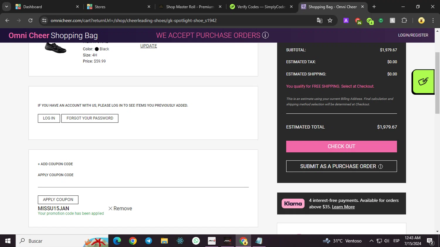 Omni Cheer Coupon Codes 15 Off Coupons in August 2024 SimplyCodes