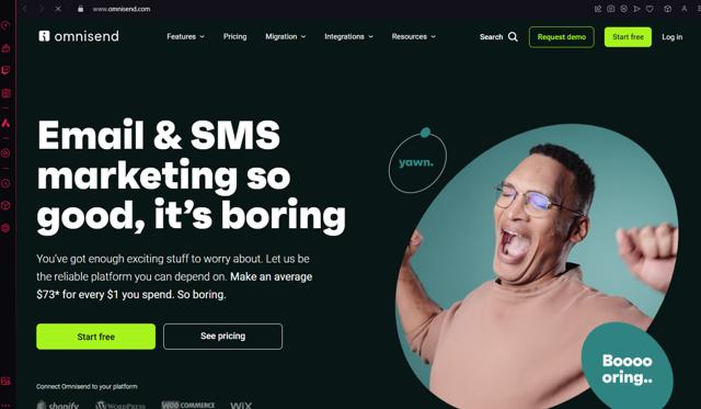 Omnisend checkout page showing Omnisend discount code box | Screenshot taken by SimplyCodes community member on Dec 8, 2024
