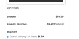 Omnix Research coupon verification screenshot