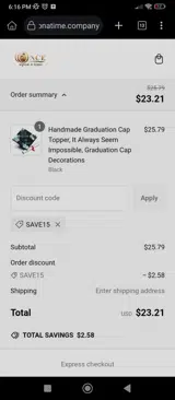 Once Upon a Time coupon verification screenshot