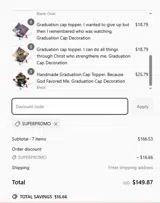 SUPERPROMO coupon verification screenshot