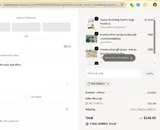 WELCOME10 coupon verification screenshot