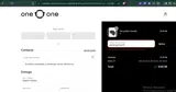 One0One coupon verification screenshot