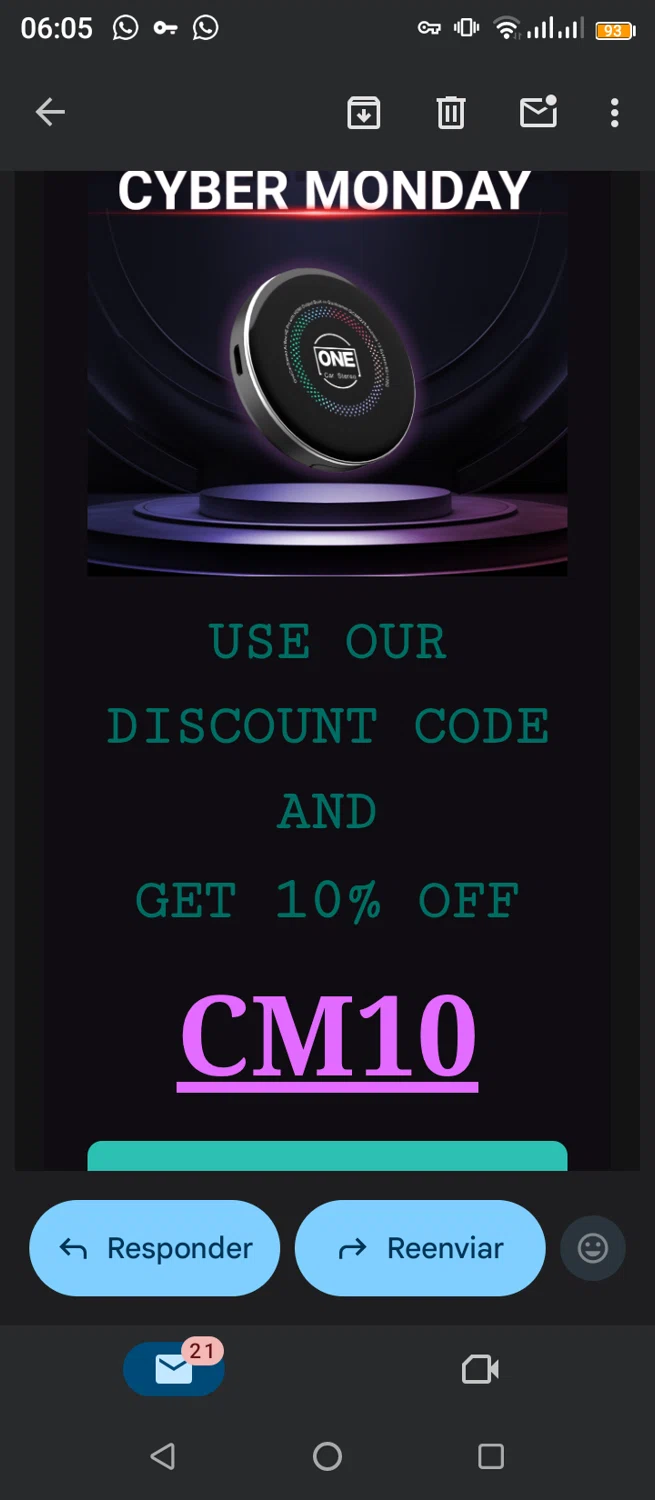 One Car Stereo promo code screenshot showing code CM10 applied at One Car Stereo checkout page. Uploaded by SimplyCodes community member jimmytheis on Dec 2, 2025