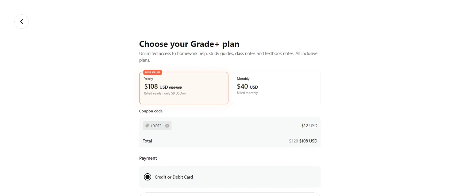 where to use Osmosis promo code box