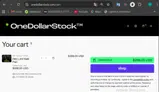 One Dollar Stock coupon verification screenshot