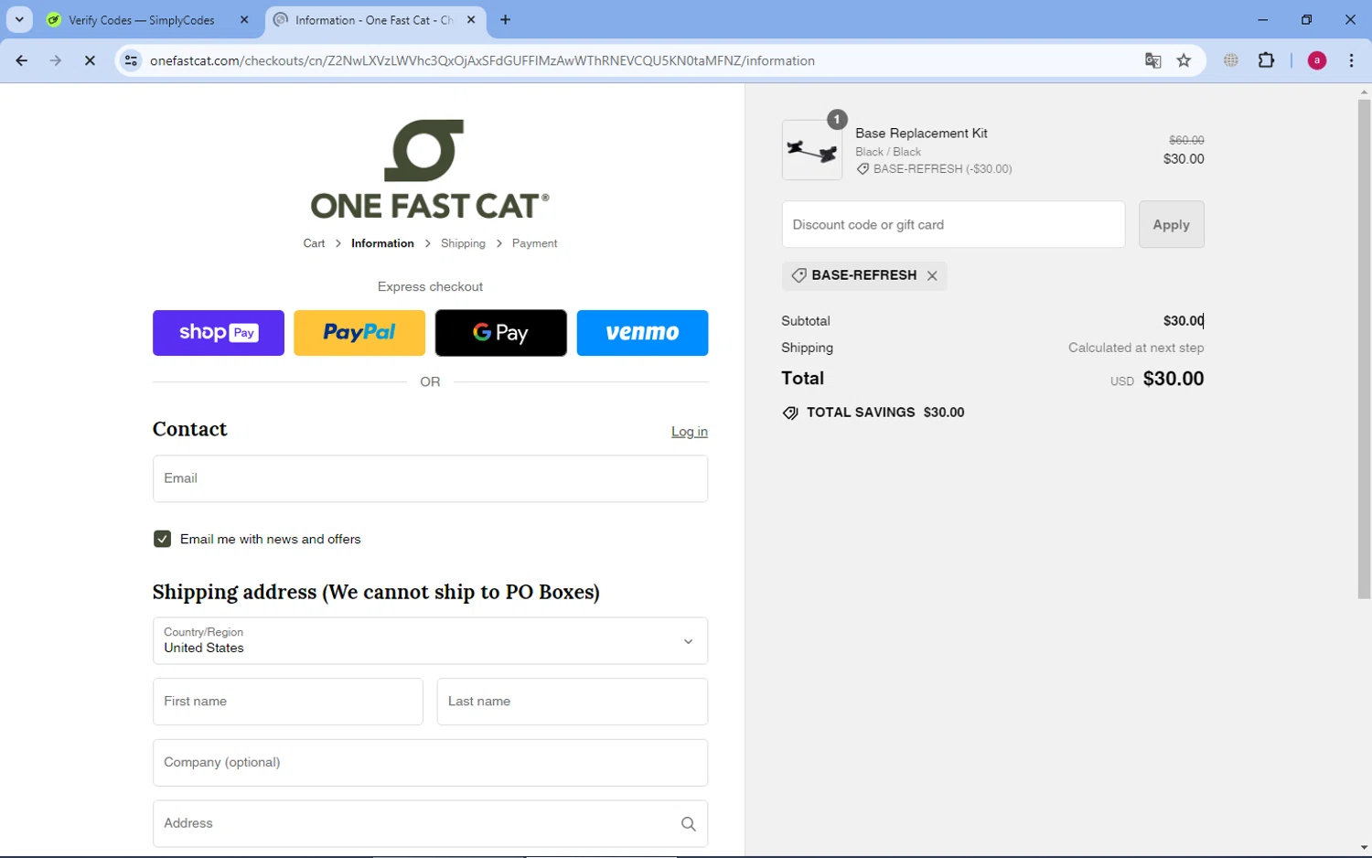 One Fast Cat Coupons 20 Off September 2024