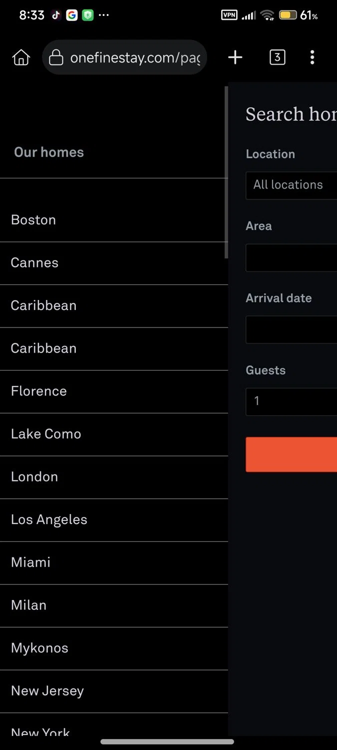 Onefinestay promo code screenshot showing code ONEFlNESTAY applied at Onefinestay checkout page. Uploaded by SimplyCodes community member Enmanuel17 on Aug 20, 2025