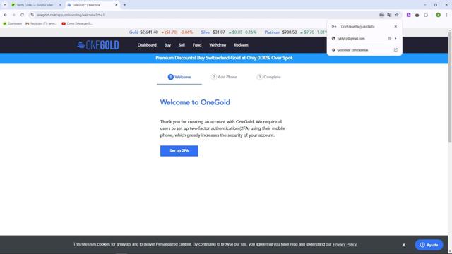 One Gold checkout page showing One Gold promo code box | Screenshot taken by SimplyCodes community member on Sep 24, 2024