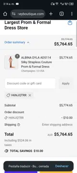 H6NJQTRR coupon verification screenshot