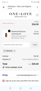 Iwd2026 coupon verification screenshot