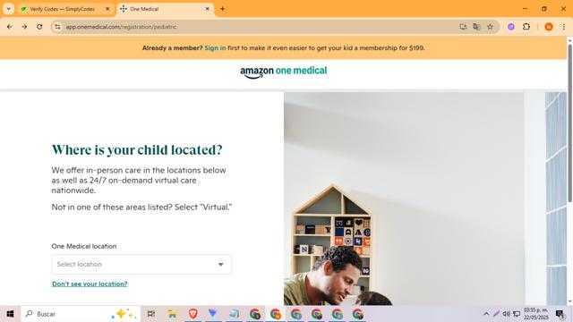 One Medical checkout page showing One Medical discount code box | Screenshot taken by SimplyCodes community member on May 22, 2025
