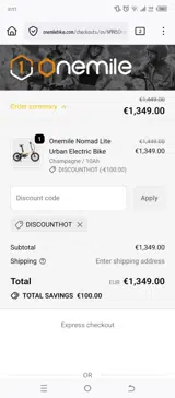 DISCOUNTHOT coupon verification screenshot