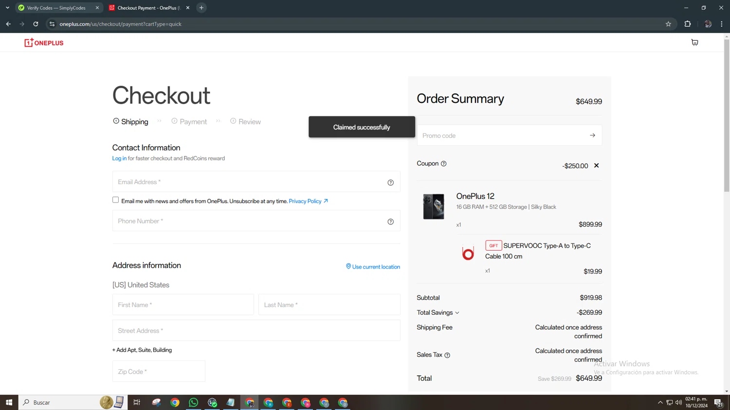 how to use Oneplus coupons