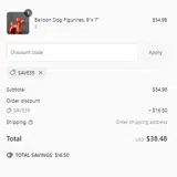 SAVE35 coupon verification screenshot