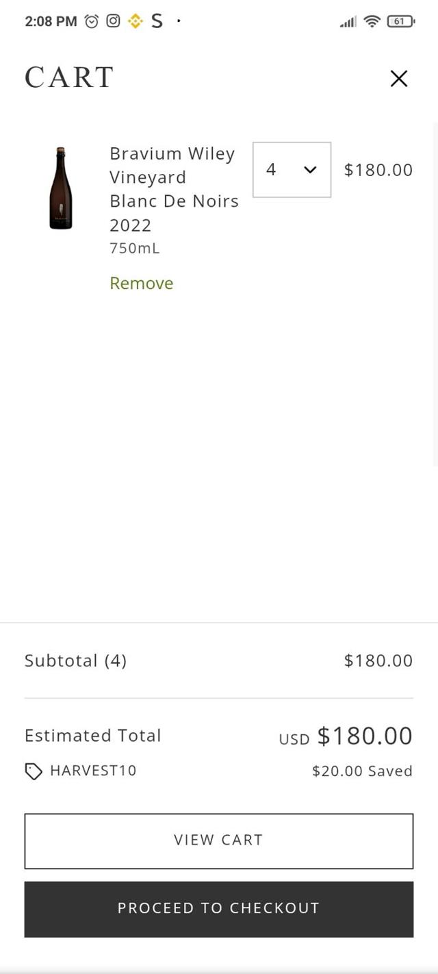 One Stop Wine Shop checkout page showing One Stop Wine Shop promo code box | Screenshot taken by SimplyCodes community member on Sep 8, 2025