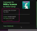 SimplyCodes10 coupon verification screenshot