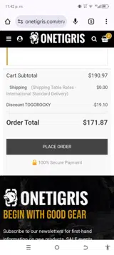 TOGOROCKY coupon verification screenshot