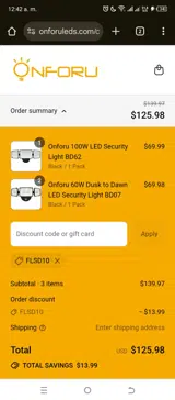 FLSD10 coupon verification screenshot