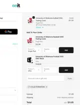 ONIT Athlete coupon verification screenshot