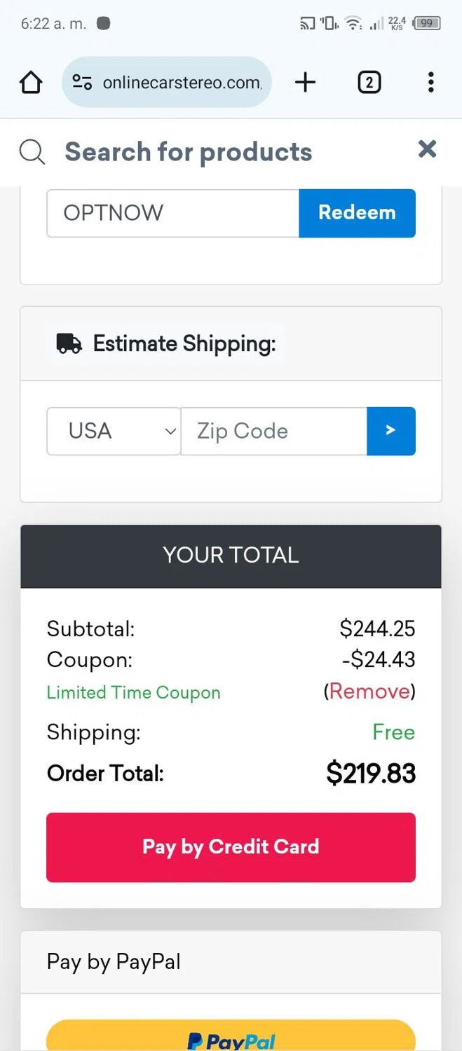 how to use Online Car Stereo coupons