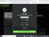 DPF30 coupon verification screenshot