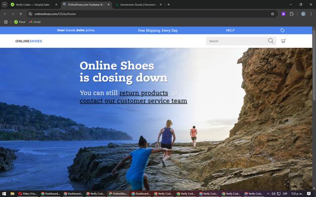 OnlineShoes checkout page showing OnlineShoes promo code box | Screenshot taken by SimplyCodes community member on Dec 28, 2024