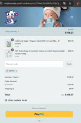 YEFFRY coupon verification screenshot