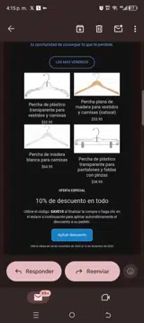 SAVE10 coupon verification screenshot