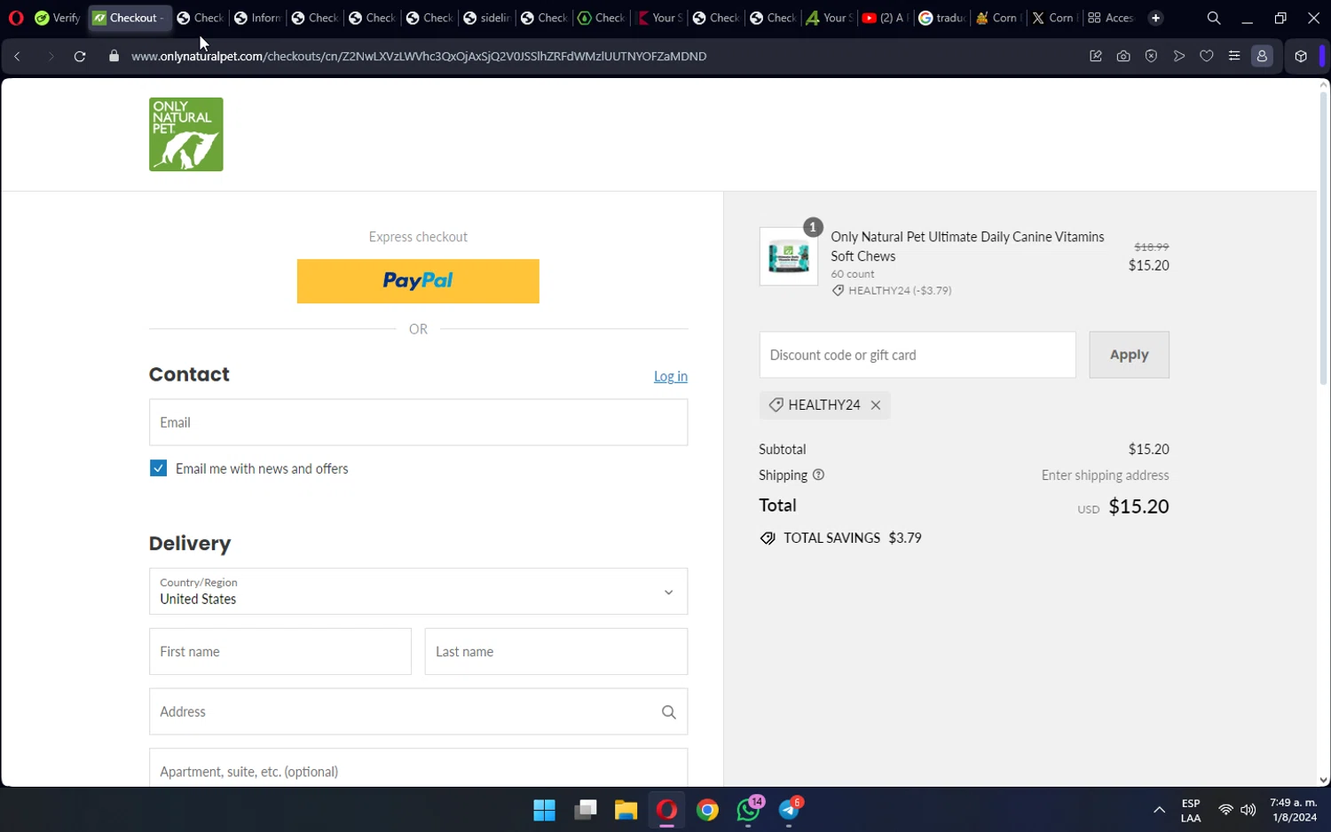 Only Natural Pet Coupons 20 Off Discount Codes in August 2024