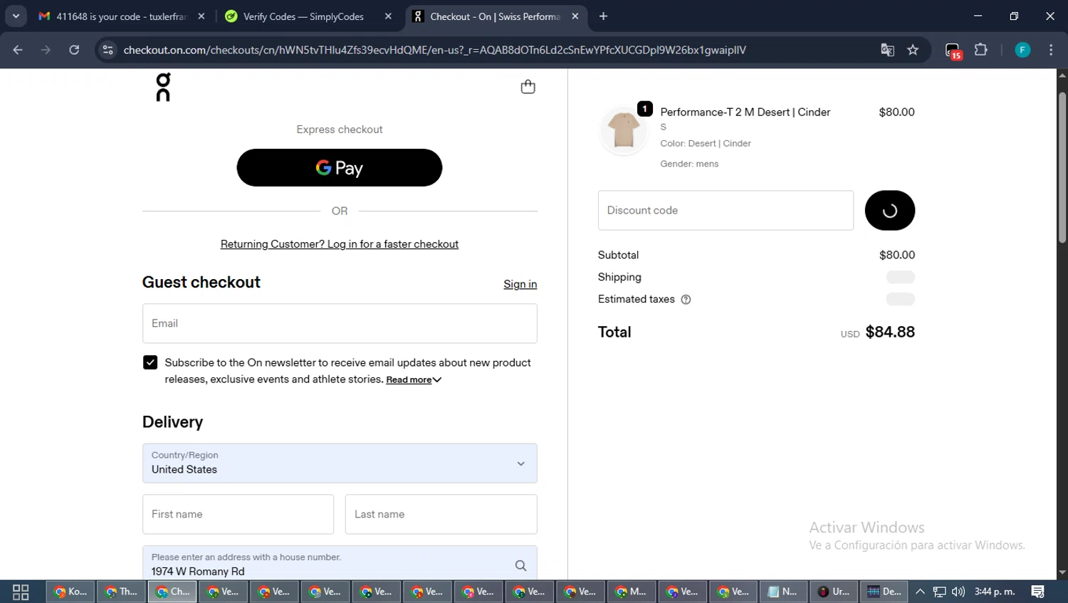 On Running promo code screenshot showing code FREE_SHIPPING applied at On Running checkout page. Uploaded by SimplyCodes community member ShrewdTitan3233 on Nov 30, 2025