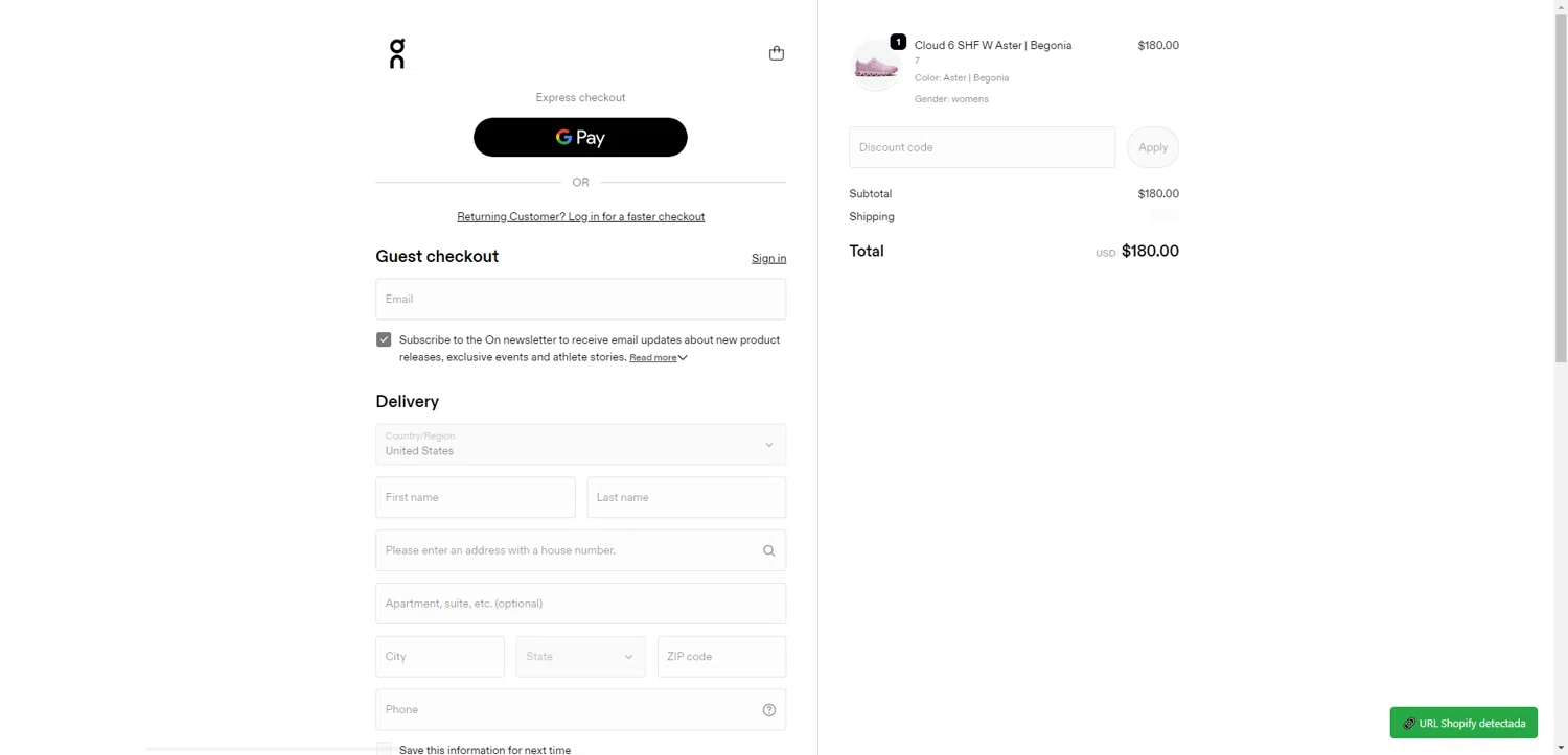 On Running promo code screenshot showing code FREE_SHIPPING applied at On Running checkout page. Uploaded by SimplyCodes community member ValiantAce1810 on Feb 17, 2026
