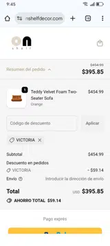 OnShelf coupon verification screenshot