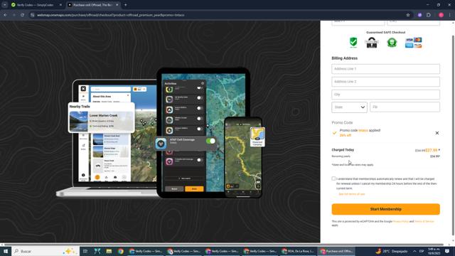 onX checkout page showing onX promo code box | Screenshot taken by SimplyCodes community member on Sep 10, 2025