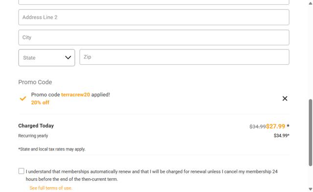 onX checkout page showing onX promo code box | Screenshot taken by SimplyCodes community member on Sep 10, 2025