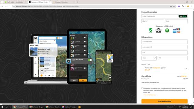 onX checkout page showing onX promo code box | Screenshot taken by SimplyCodes community member on Sep 10, 2025