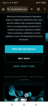 Onyx Biolabs coupon verification screenshot