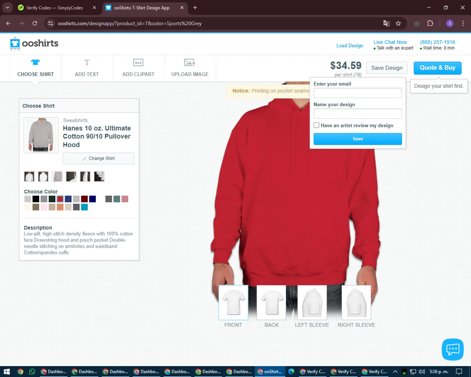 OOShirts coupon code screenshot showing code SHIFT applied at OOShirts checkout page. Uploaded by SimplyCodes community member LuckyVoyager688 on Apr 15, 2025
