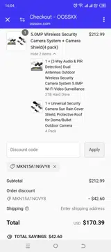 MKN15A1NGVY8 coupon verification screenshot