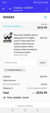 E79X0AP0WS53 coupon verification screenshot