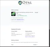 Opal Auctions coupon verification screenshot