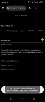 Badenhoop coupon verification screenshot