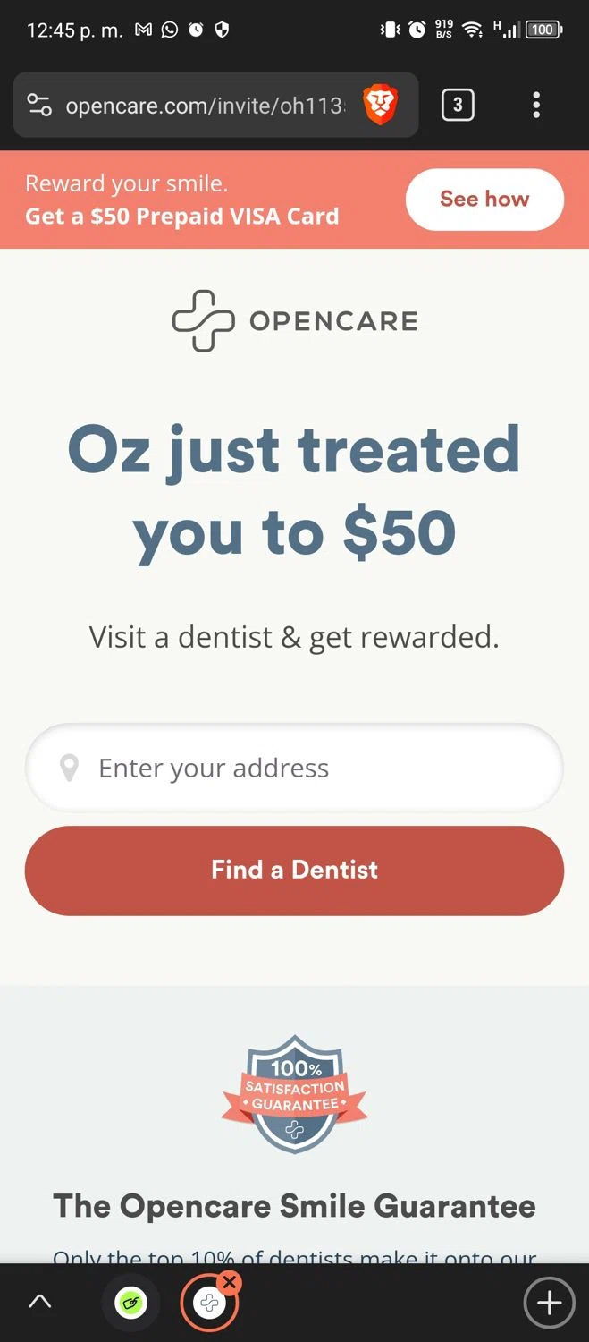 Opencare checkout page showing Opencare promo code box | Screenshot taken by SimplyCodes community member on Jun 10, 2024