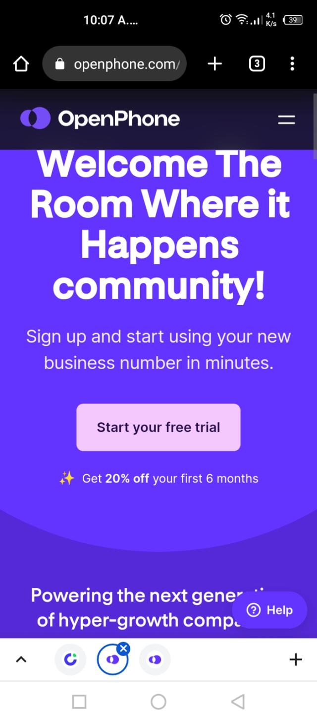OpenPhone checkout page showing OpenPhone coupon code box | Screenshot taken by SimplyCodes community member on Oct 31, 2022