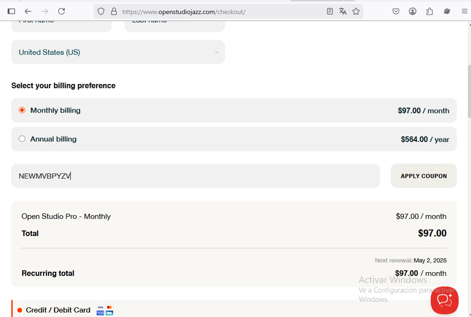 Open Studio discount code screenshot showing code SAVE20 applied at Open Studio checkout page. Uploaded by SimplyCodes community member Francisco01 on Apr 3, 2025