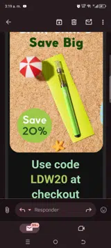 O.penVAPE coupon verification screenshot