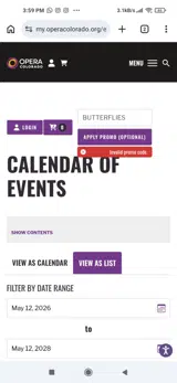 BUTTERFLIES coupon verification screenshot