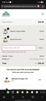 ENERGY coupon verification screenshot